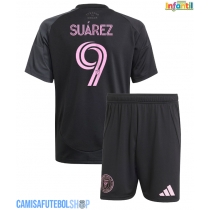 Camisa de time de futebol Inter Miami Luis Suarez #9 Replicas 2º Equipamento Infantil 2025-26 Manga Curta (+ Calças curtas)